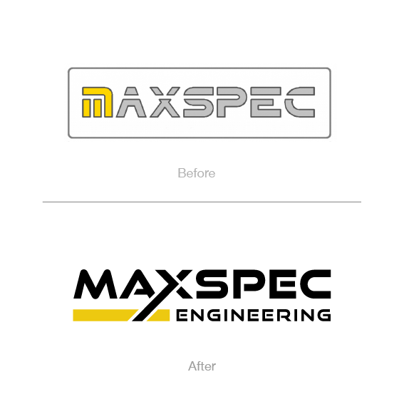 Redesign of existing Maxspec logo